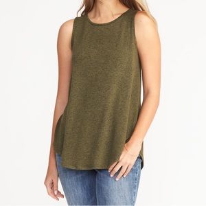 Old Navy Luxe Swing Tank Green XL Tall